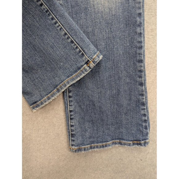 American Eagle Jeans Womens 6 Blue Favorite Boyfriend Stretch Straight Leg Boho - Picture 4 of 16